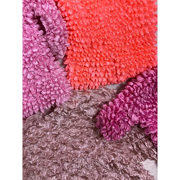 Lot of 4 Pink Y2K 90’s Bubble Popcorn Tops – Stretchy Magic Crinkle Shirt OS - Picture 2 of 4